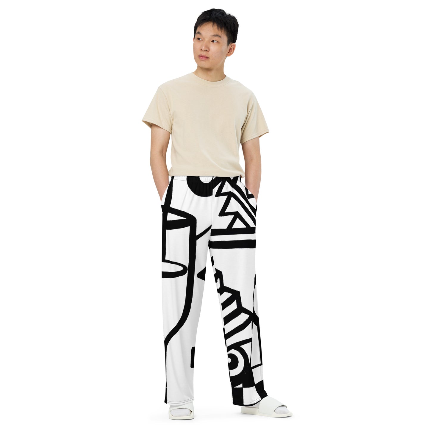 Dream Land All-over print unisex wide-leg pants