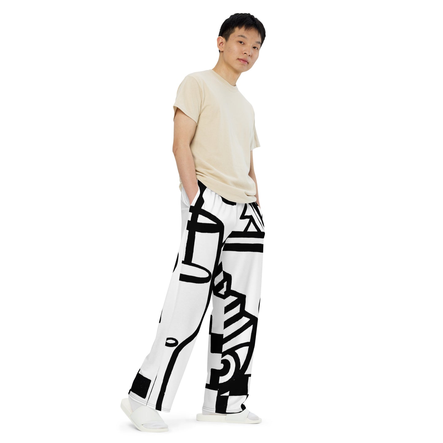 Dream Land All-over print unisex wide-leg pants